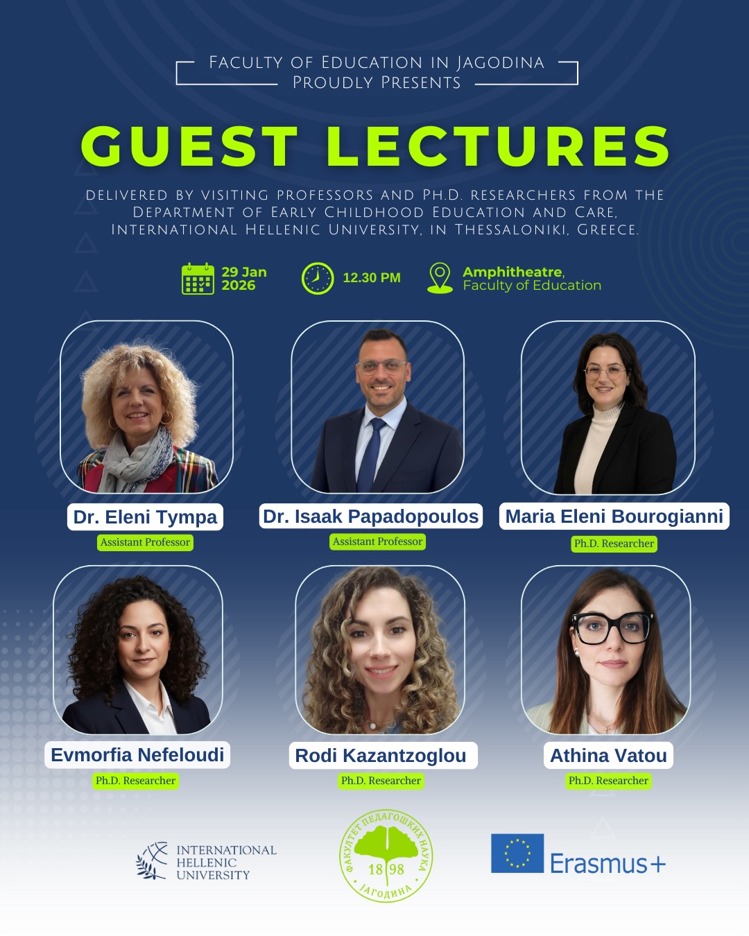 Гостујућа предавања колега из Солуна на нашем факултету